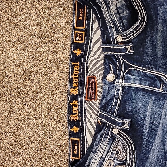 Rima Boot Stretch rock revival Jeans - Picture 4 of 6